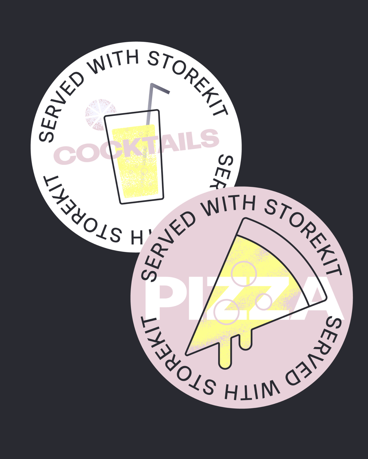 Storekit stickers round
