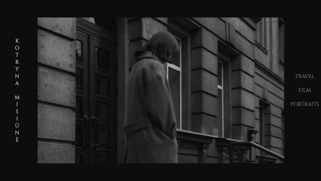 Homepage view of kotryna.co