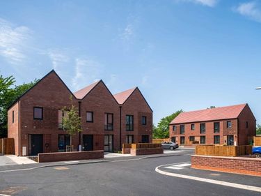 Red brick homes built to Passivhaus standard