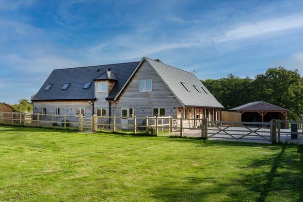 timber frame barn style self build