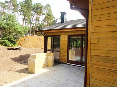 Center Parcs timber lodge
