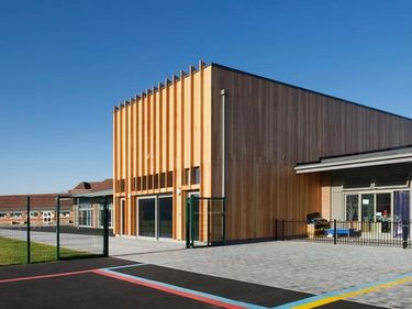 timber frame school building