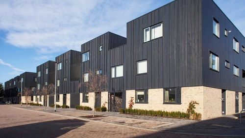 Townhouses and apartments with FSC-Certified timber and brick cladding