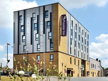 Premier Inn 6 storey hotel and restaurant