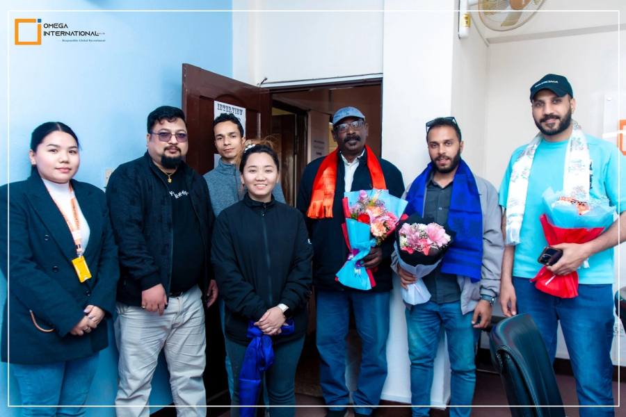 Welcoming a visiting delegation