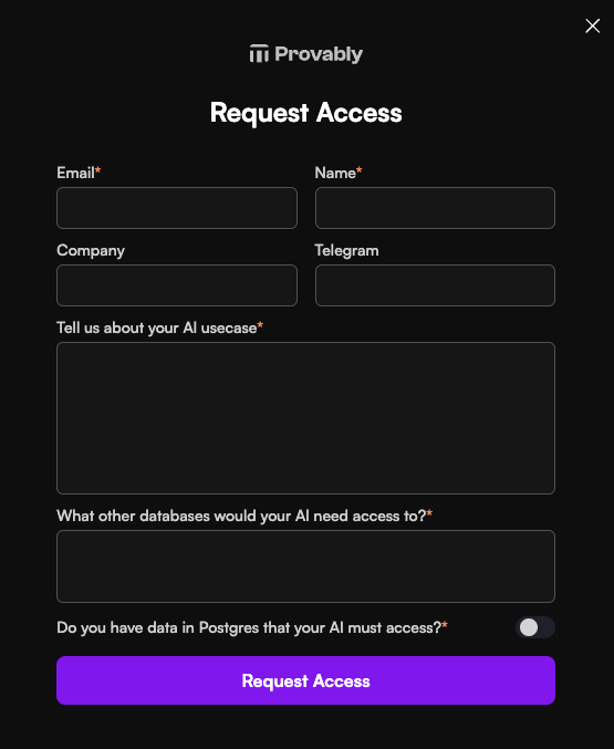 access request form