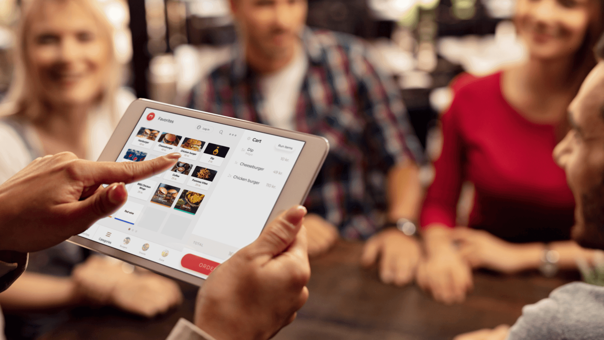 What does POS stand for in restaurants?