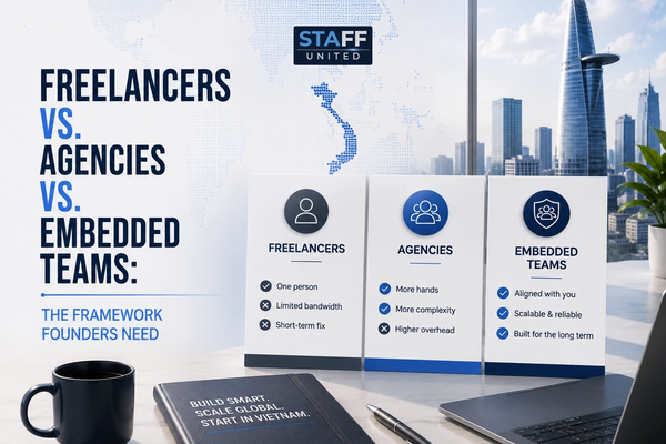 Freelancers vs. Agencies vs. Embedded Teams: The Framework Founders Need