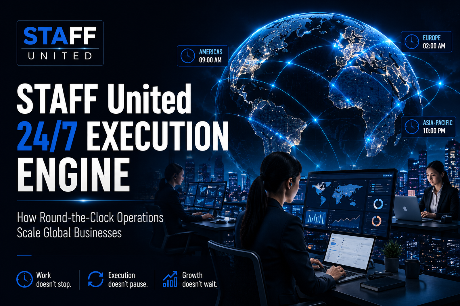 STAFF United 24/7 Execution Engine: How Round-the-Clock Operations Scale Global Businesses