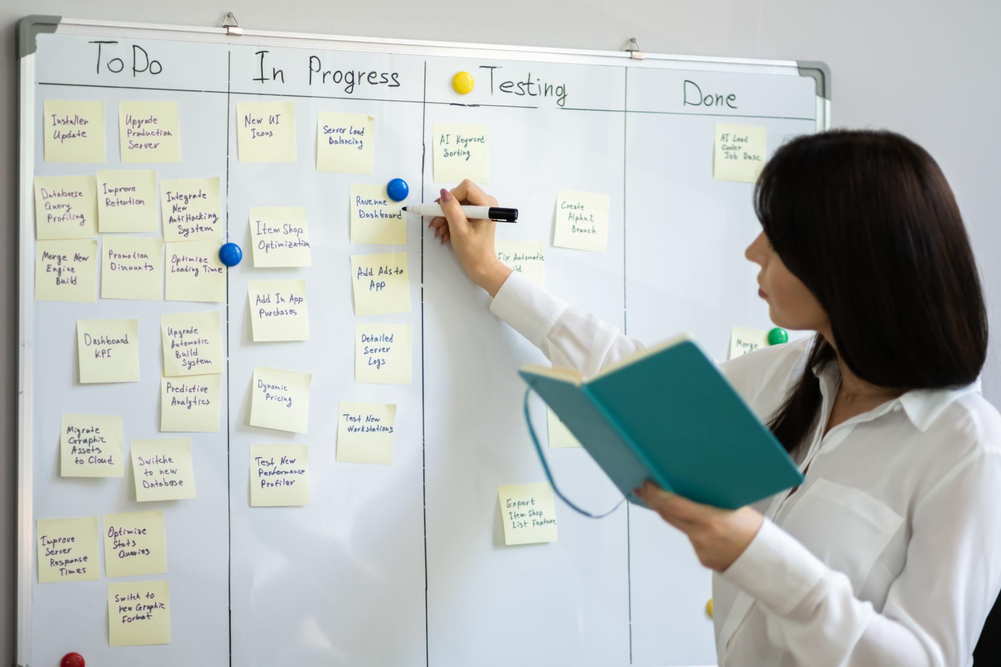 Structured offshore team managing business operations with defined workflows