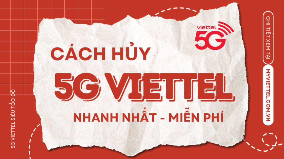 hủy gói 4G/5G phải làm gì