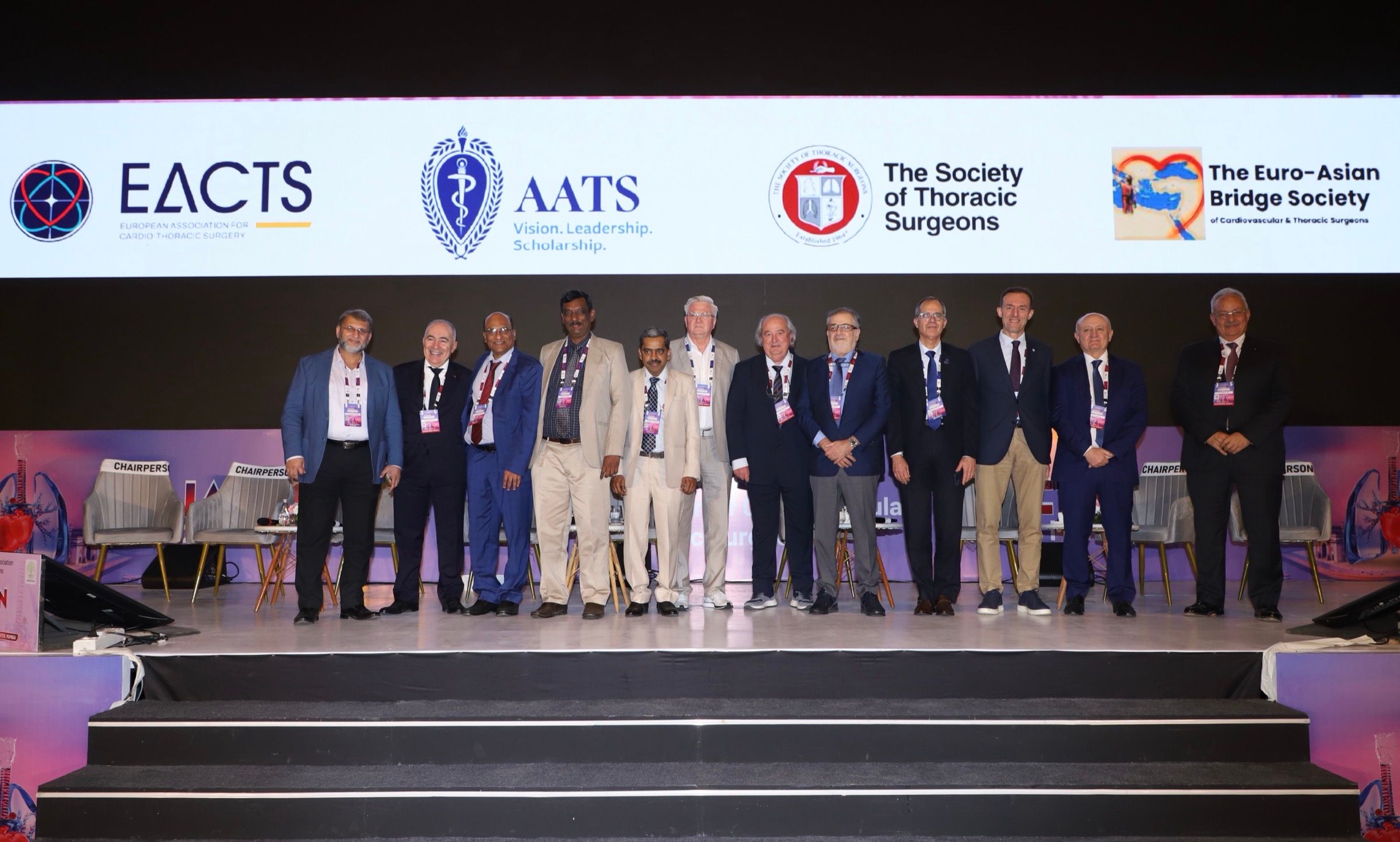 Dr. Suhas Parikh installed as President of EABS on stage at IACTSCON 2026