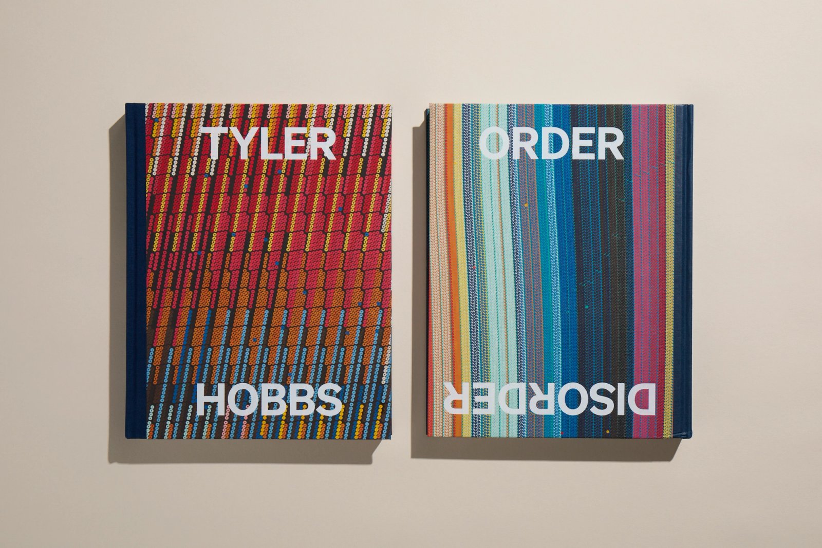 The two hardback covers of the Order/Disorder monograph