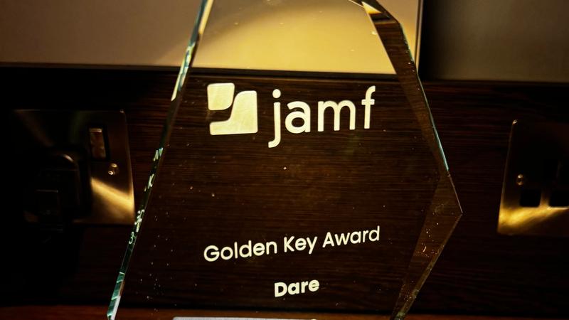 DARE Receives Jamf Award For Apple Security