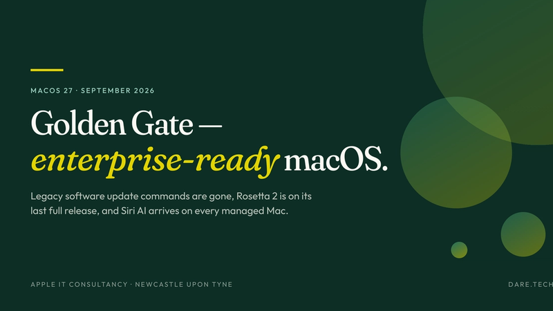 macOS Golden Gate: what changes are coming for your Macs in September