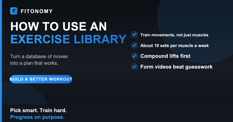 How to use an exercise library to build a workout - Fitonomy