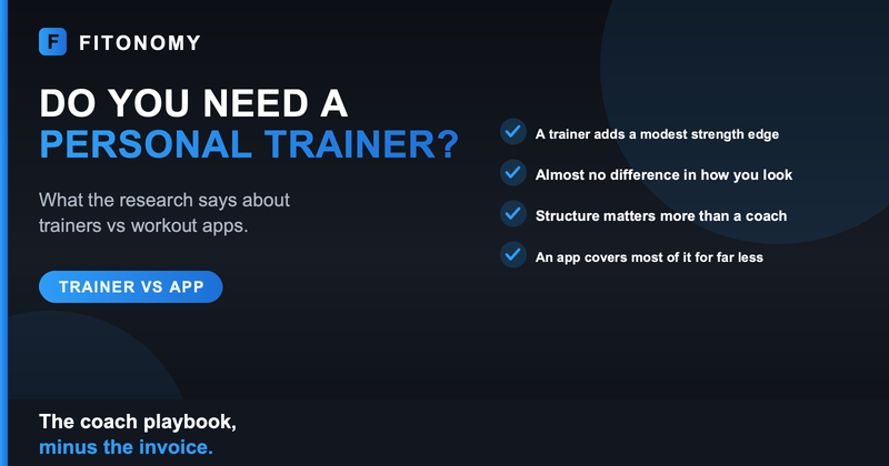 Do you need a personal trainer or is a workout app enough, what the research says - Fitonomy