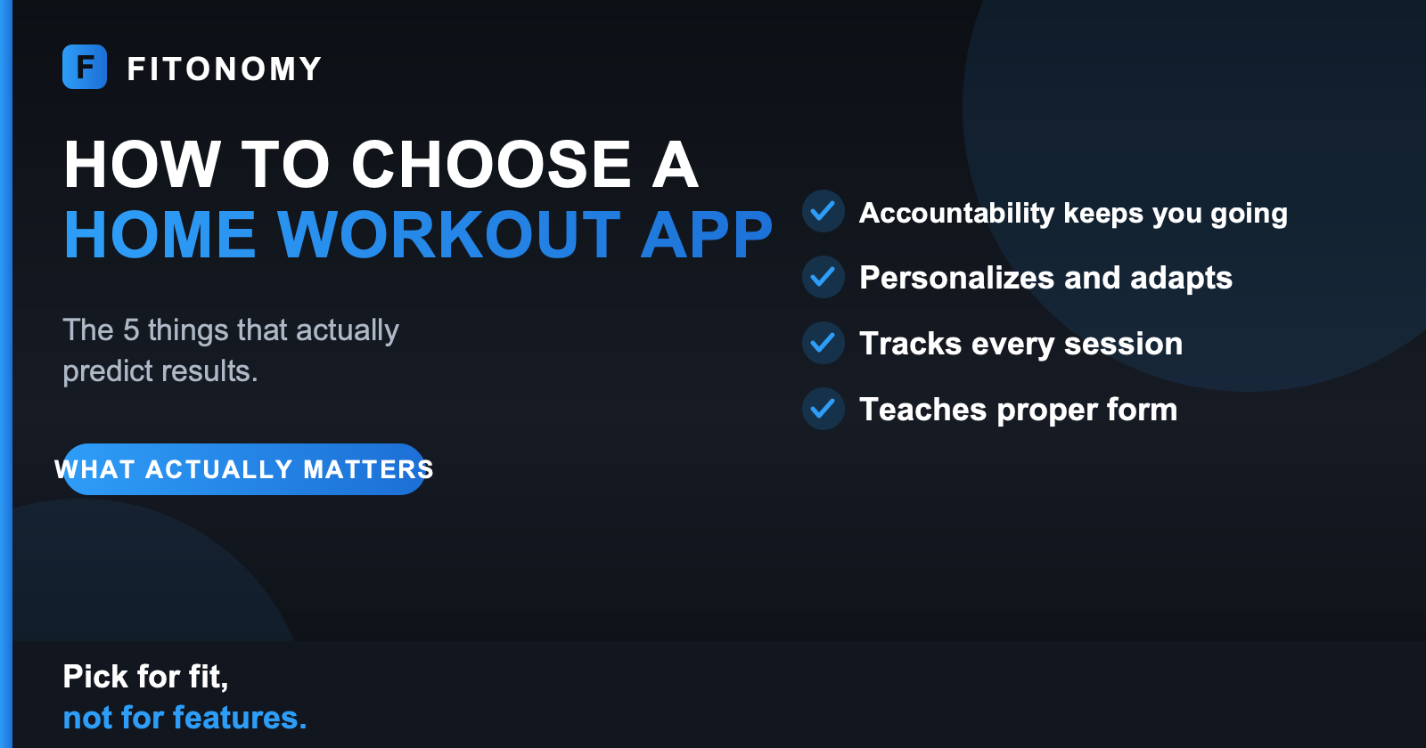 How to choose a home workout app - Fitonomy