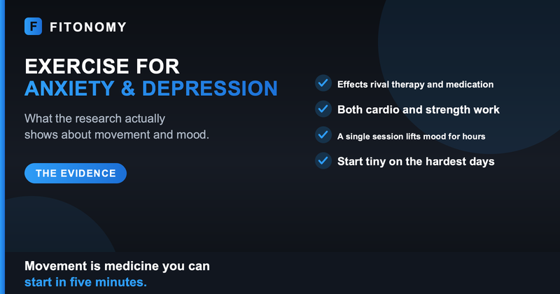 Does exercise help with anxiety and depression, what the research shows - Fitonomy