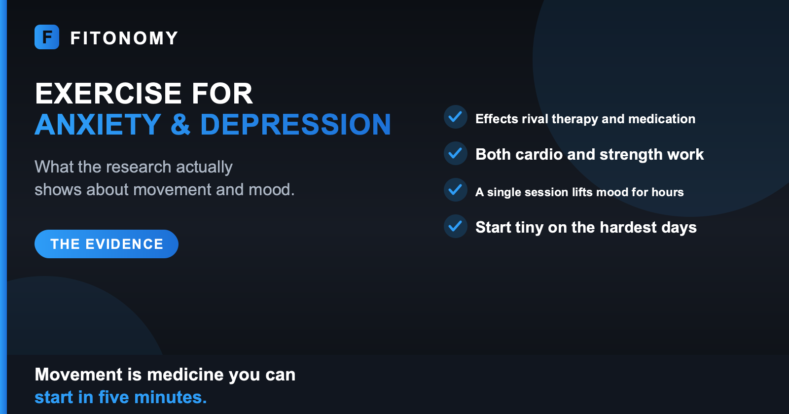 Does exercise help with anxiety and depression, what the research shows - Fitonomy