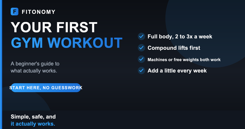 Your first gym workout beginners guide - Fitonomy