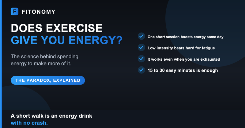 Does exercise actually give you more energy, the science behind the paradox - Fitonomy