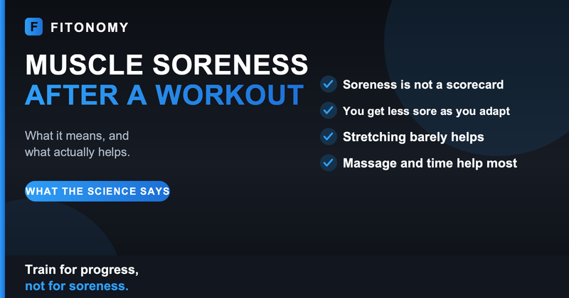 Muscle soreness after a workout - Fitonomy