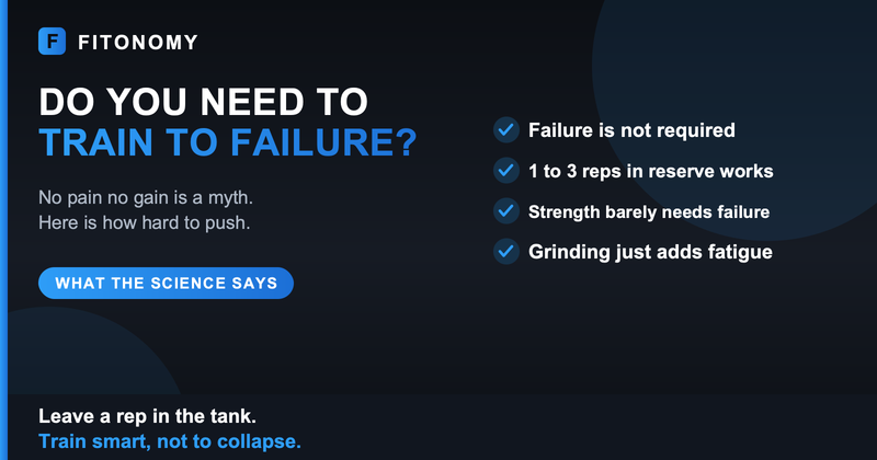 Do you need to train to failure - Fitonomy