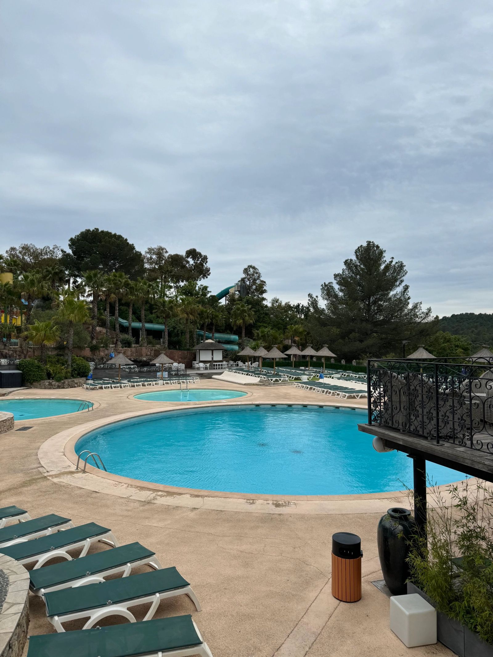 The pools were heated!