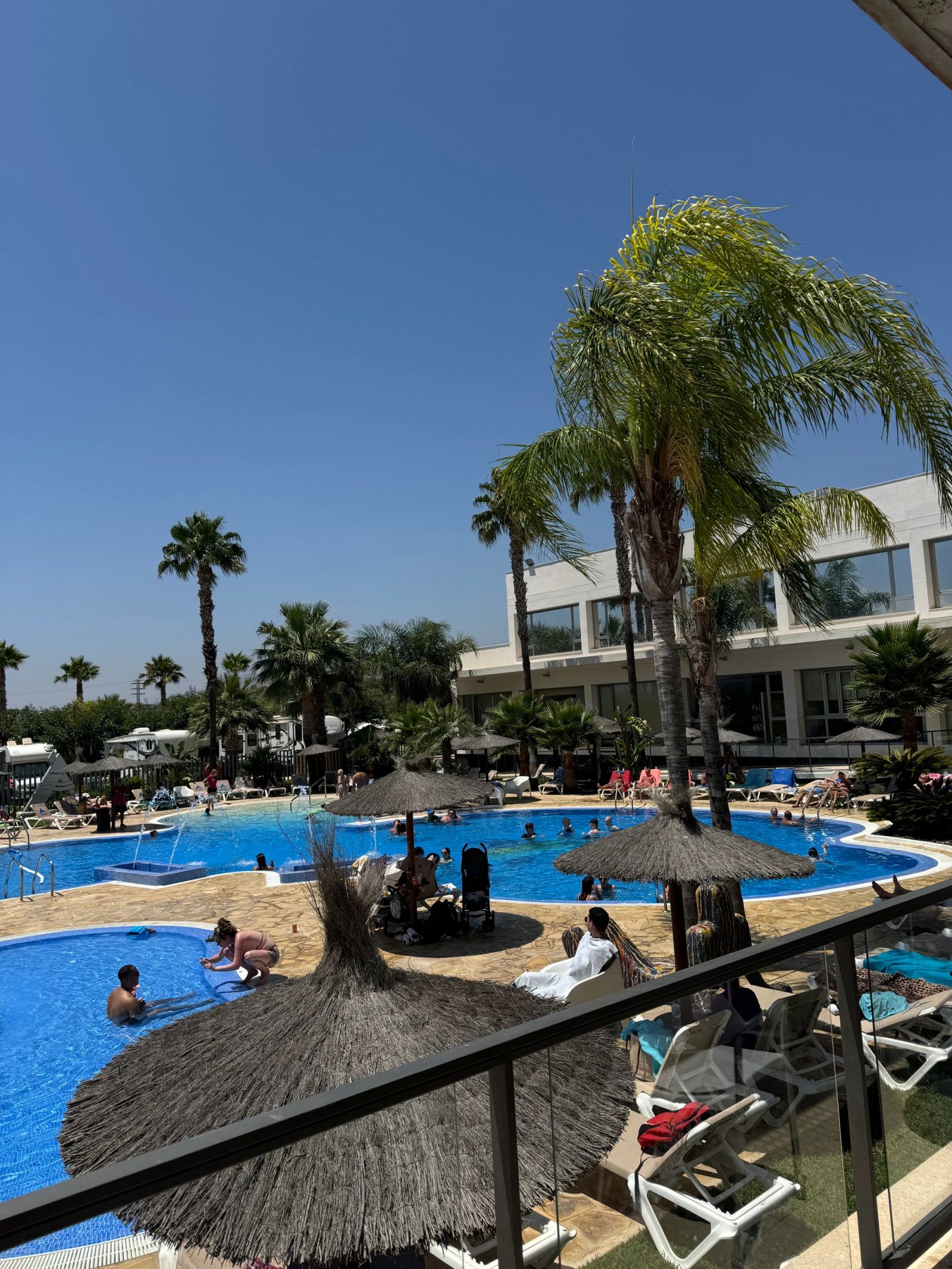 Despite being a smaller site, the pool area never felt crowded