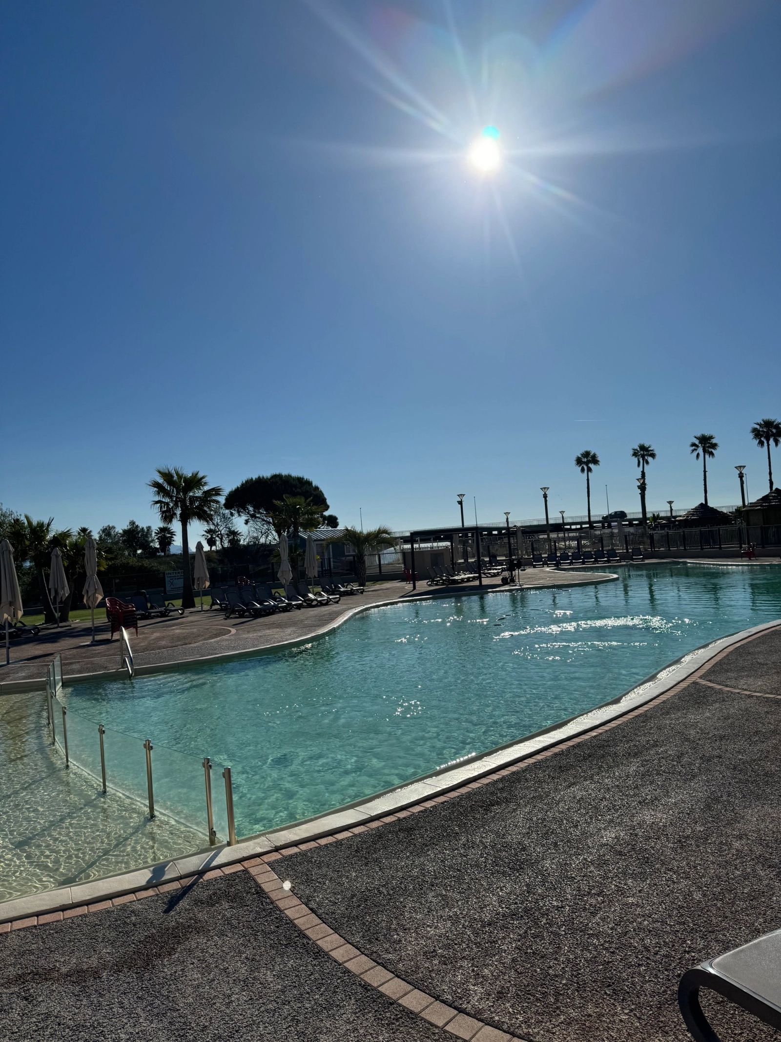 The larger pool on the site