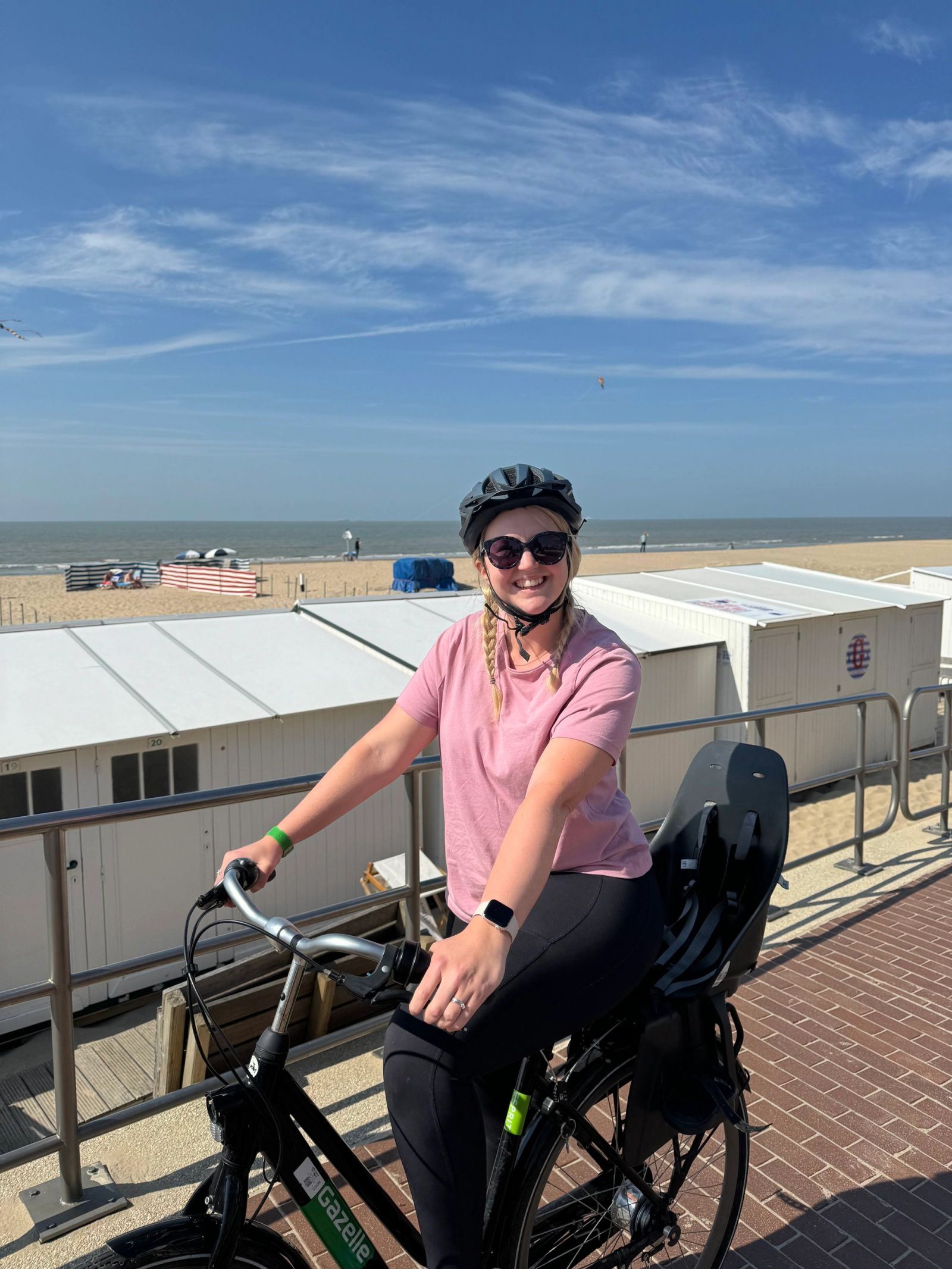 A favourite day! We hired bikes for a bike ride around De Haan, to the beach to get an icecream.