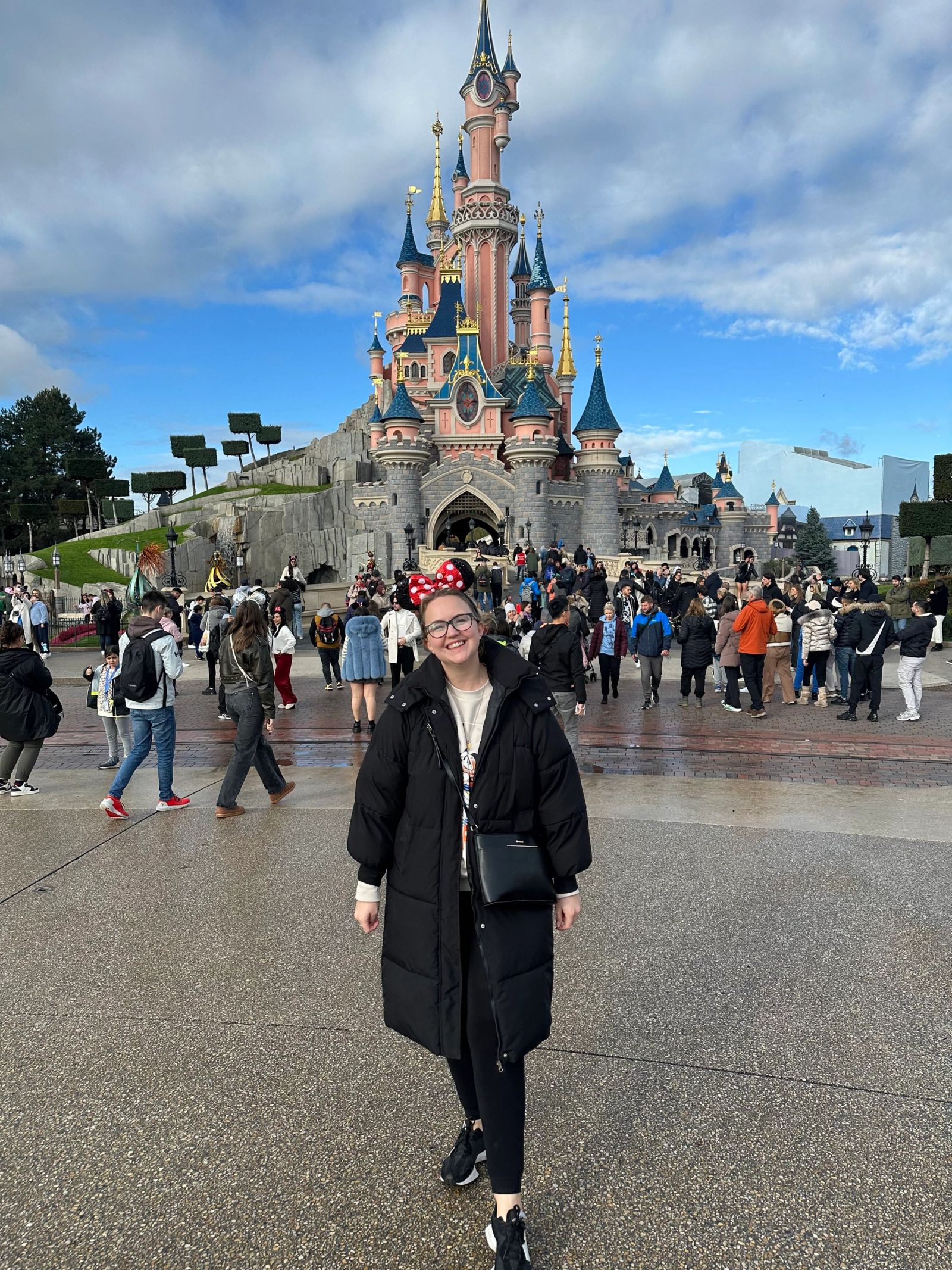 Rocking the Minnie ears!