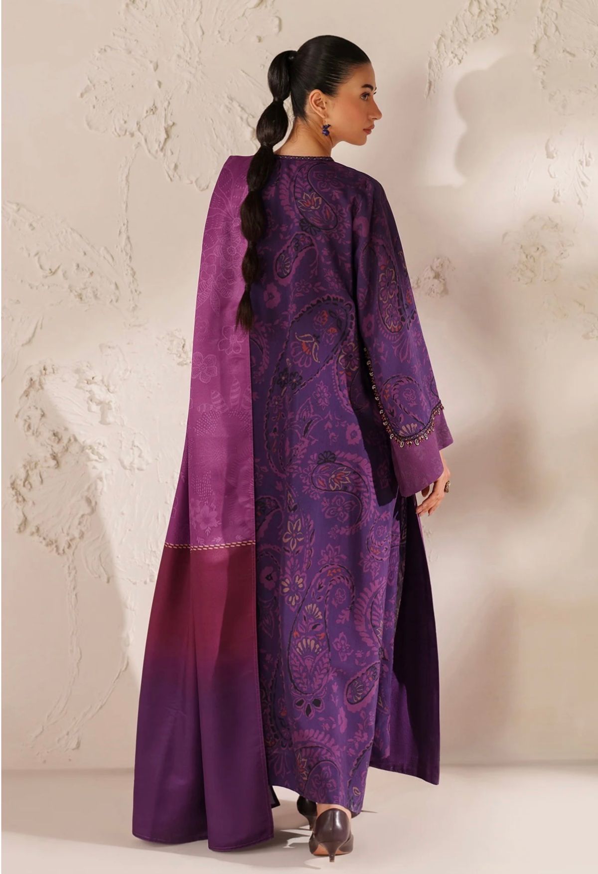 BAROQUE-EMBROIDERED VISCOSE SILK SF-4291 photo 3
