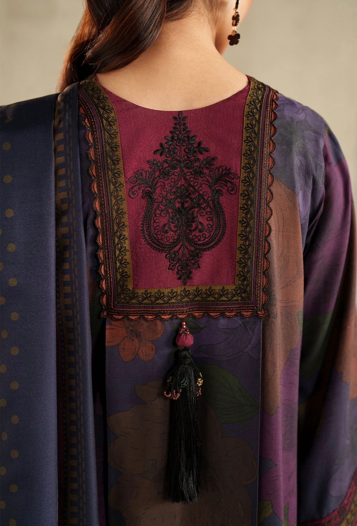 BAROQUE-EMBROIDERED VISCOSE SF-4325 photo 3