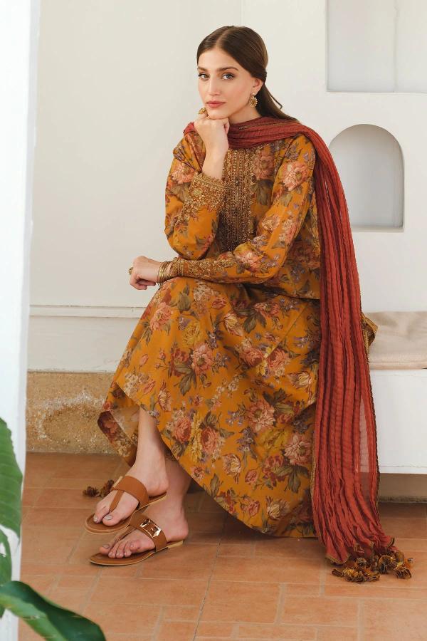 BAROQUE - EMBROIDERED PRINTED LAWN SF-653 photo 1