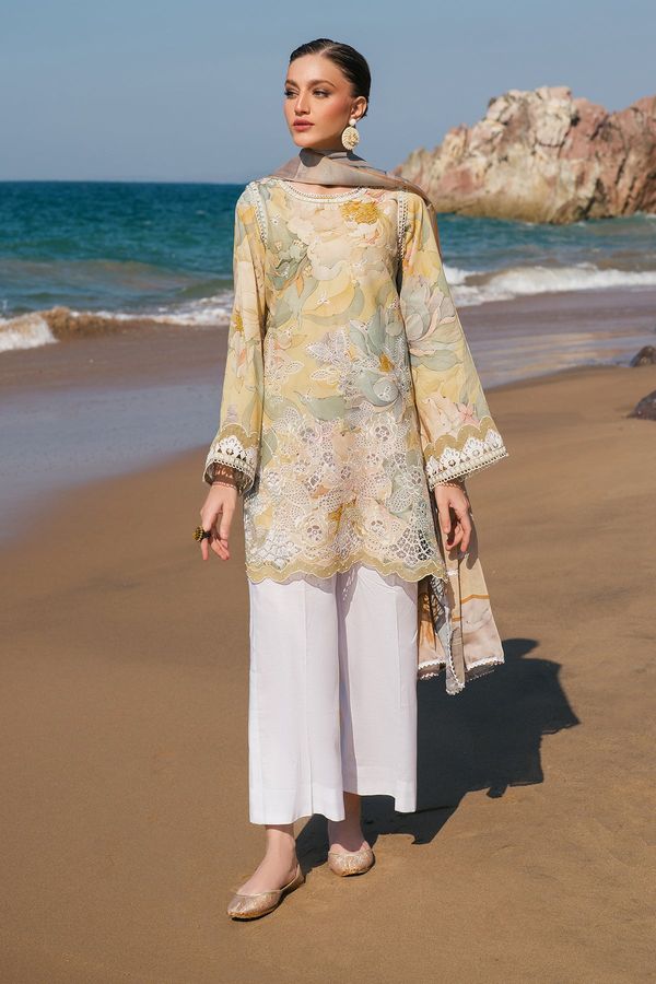 BAROQUE - EMBROIDERED PRINTED LAWN SF-4120 photo 2