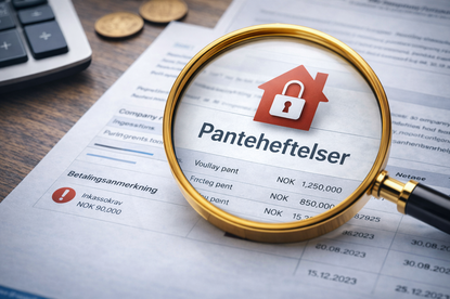 Oversikt over panteheftelser og økonomiske forpliktelser i en kredittsjekk.