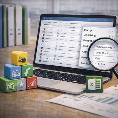 Skreddersydde uttrekk av bedriftsdata – strukturert, filtrert og klare til videre bruk