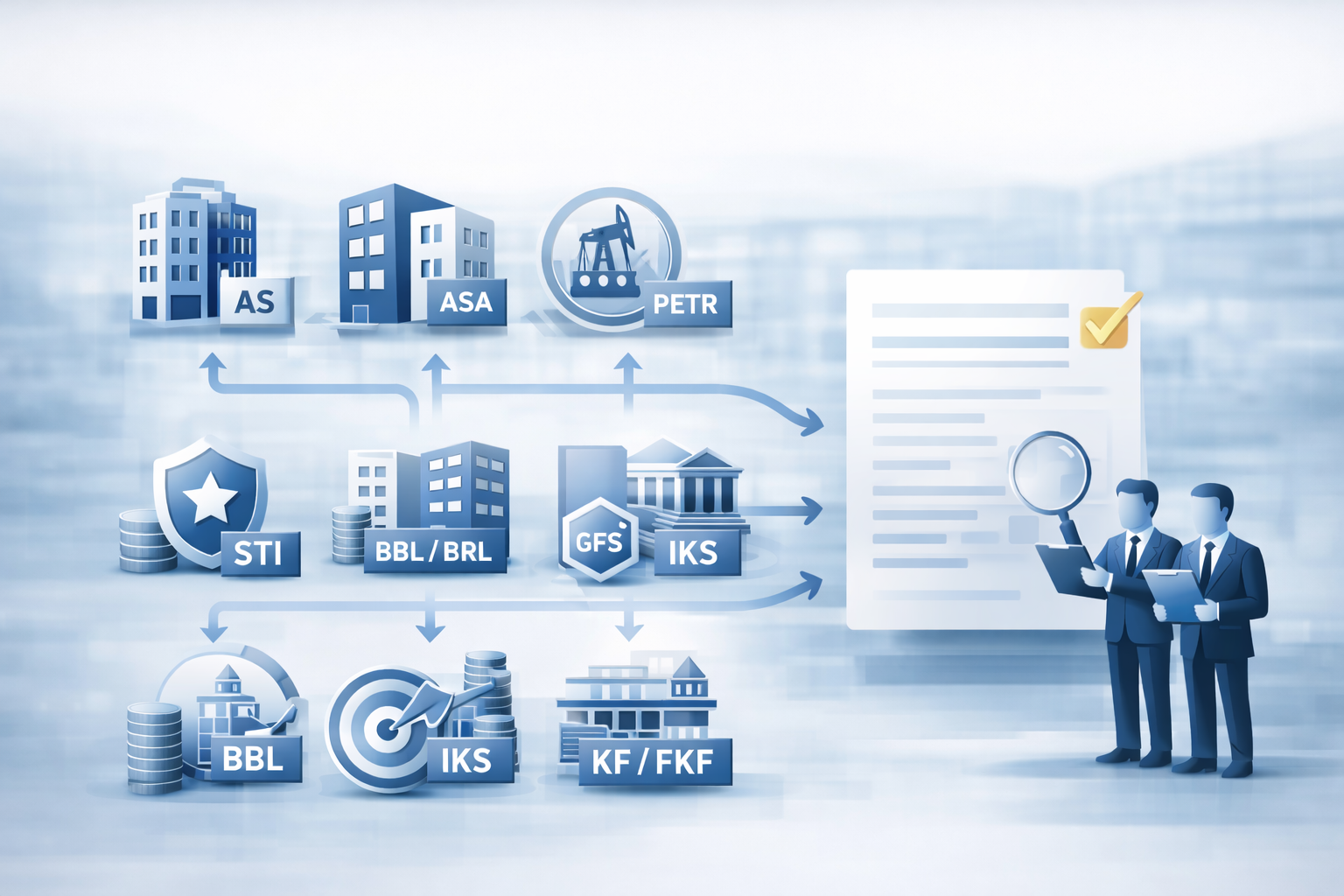 Oversikt over revisjonsplikt etter organisasjonsform