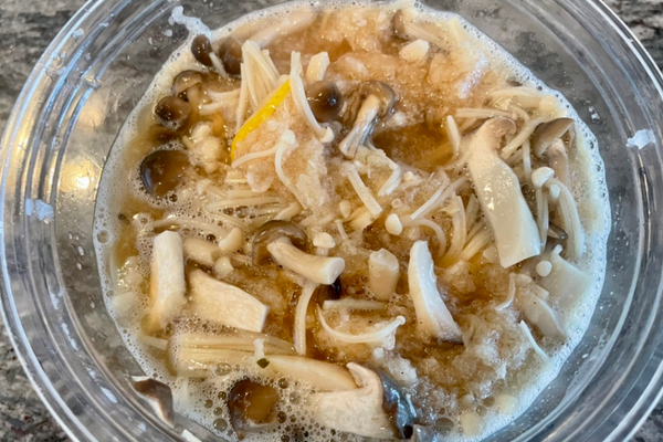 Mushroom and Grated Daikon Relish