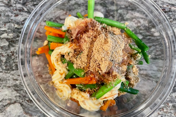 Sesame Mayo Chikuwa and Green Bean Salad