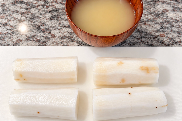 Nagaimo mariné au wasabi