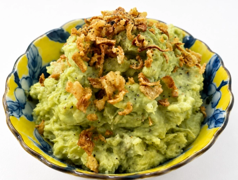 Creamy Avocado Potato Salad with Takuan