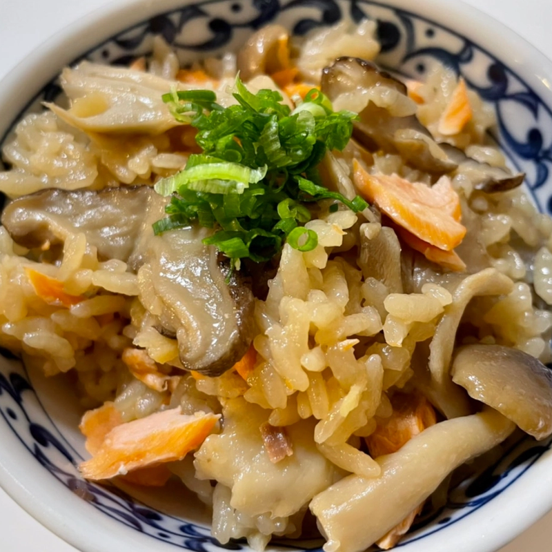 Salmon and Mushroom Takikomi Gohan