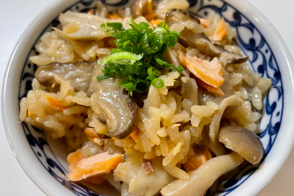 Salmon and Mushroom Takikomi Gohan