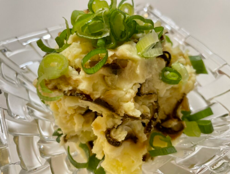 Creamy Potato Salad with Takuan, Cream Cheese, and Salted Kelp
