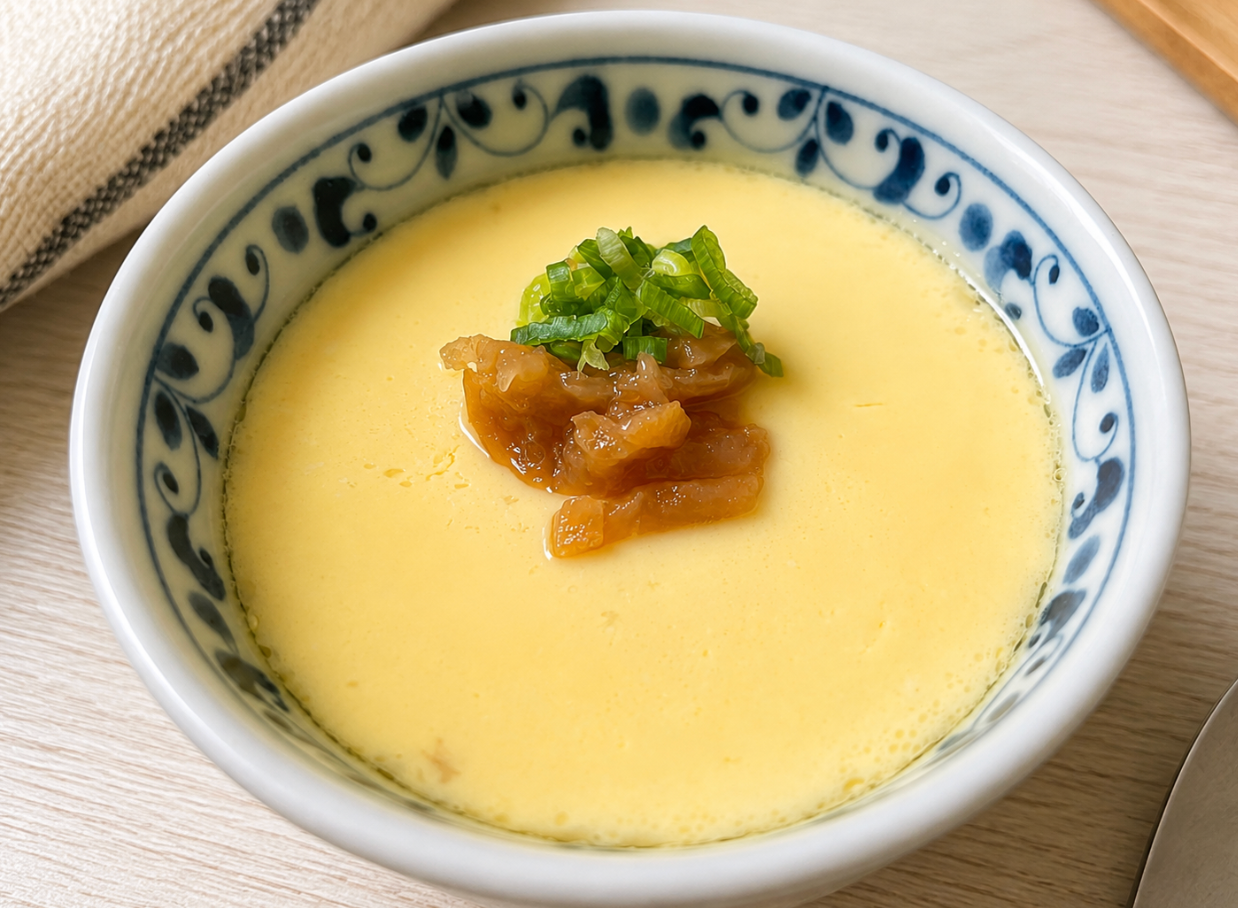 Ume Chawanmushi: Japanese Steamed Egg Custard with Pickled Plum