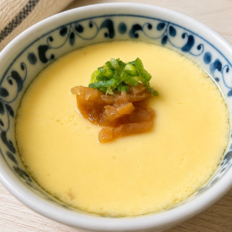 Ume Chawanmushi: Japanese Steamed Egg Custard with Pickled Plum