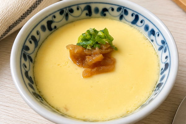 Ume Chawanmushi: Japanese Steamed Egg Custard with Pickled Plum